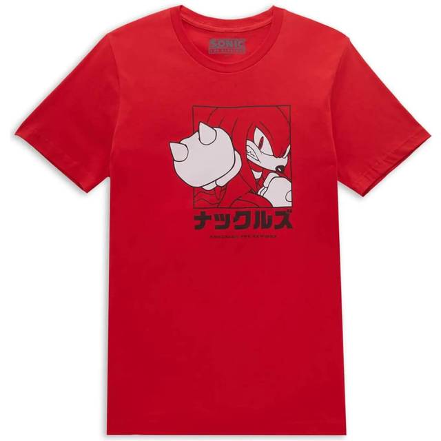 Sonic The Hedgehog Knuckles Katakana Men's T-Shirt - Red - M