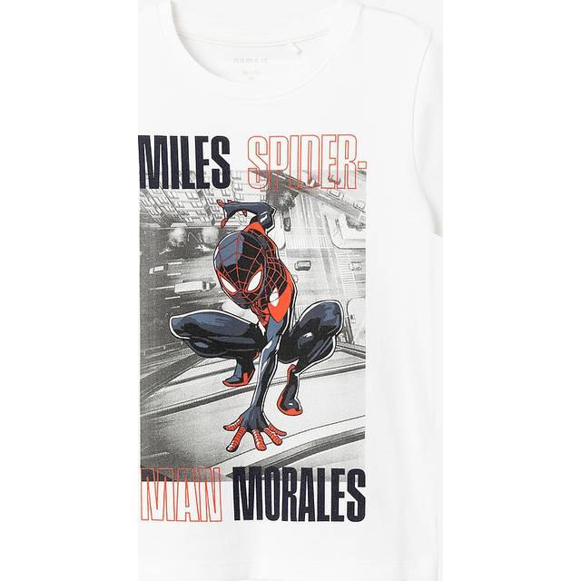 Name it mini - T-shirt nmmMcken Spiderman SS Top Box Mar - Vit