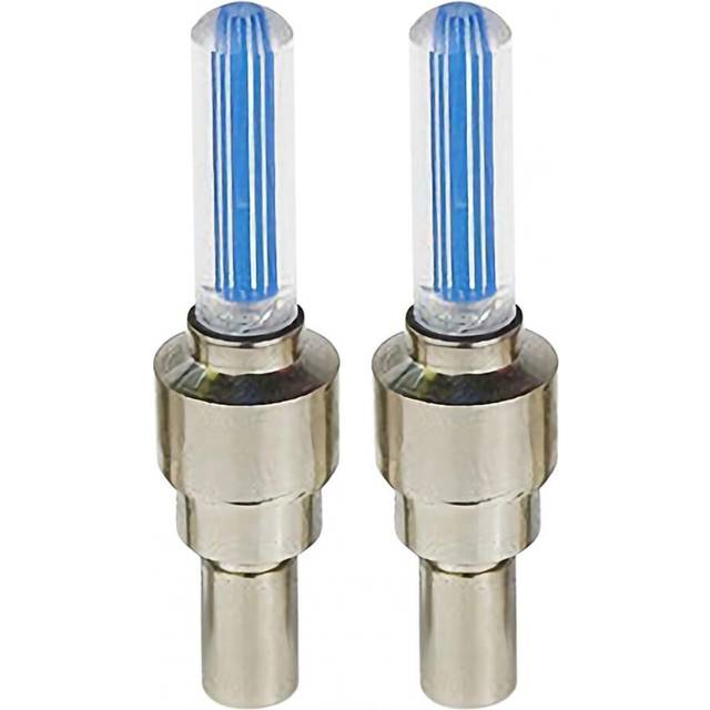 (a-Blue) 2Pcs Bike Spoke Light Mini LED Bicycle Taillight LED Wheel Light LEDS Tyre Tire Valve Caps Wheel Spokes LED Light Accessories