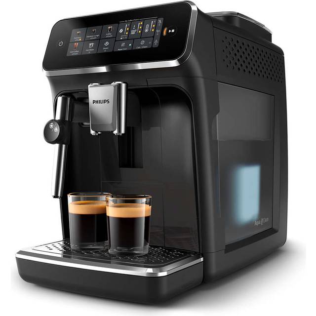 Philips 3300 series EP3321 - Automatisk kaffekokare med mjölkskummare - 15 bar - svart lack