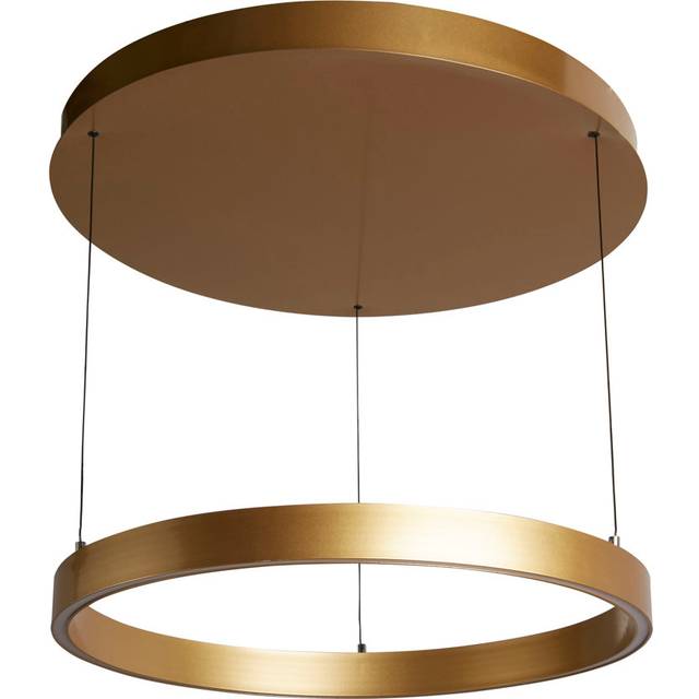 Clintin Gesture Control Pendant - Metal & Opal Acrylic - Gold (11.5cm H X 64cm W)