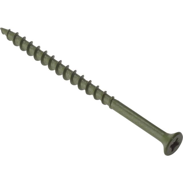 Forgefix Single Thread Deck & Outdoor Pozi Screw 4.5 x 60mm (1000 Pack) in Green