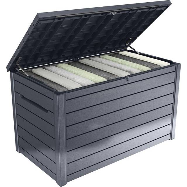 Keter 870L XXL Deck Storage Box - Brown, Brown