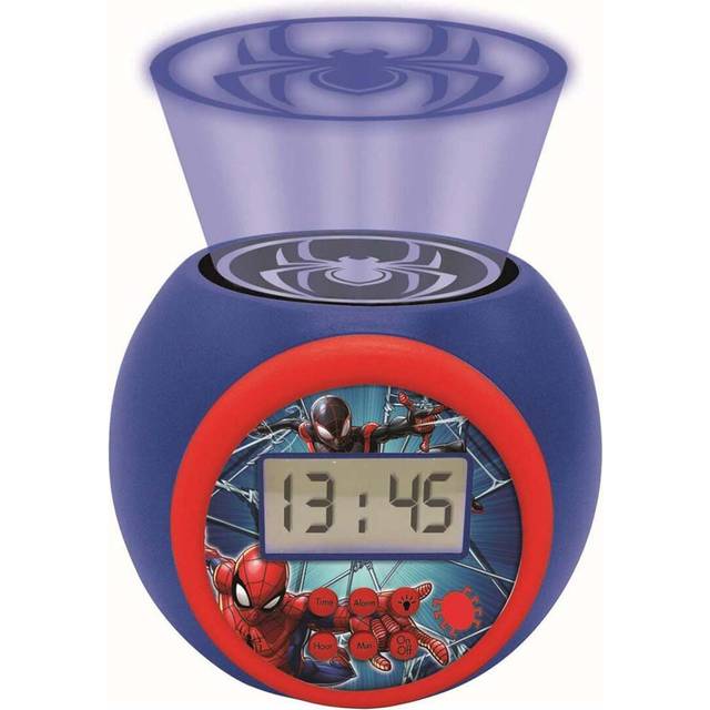 Lexibook Spider-man Childrens Projector Clock With Timer