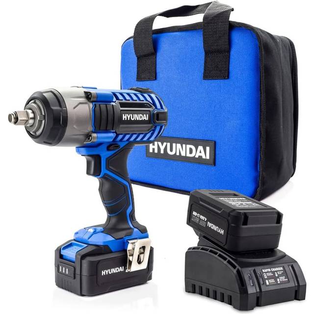 Hyundai Impact Wrench 1/2 Drive 20v Cordless 350NM Torque 1 x 4.0ah Ba