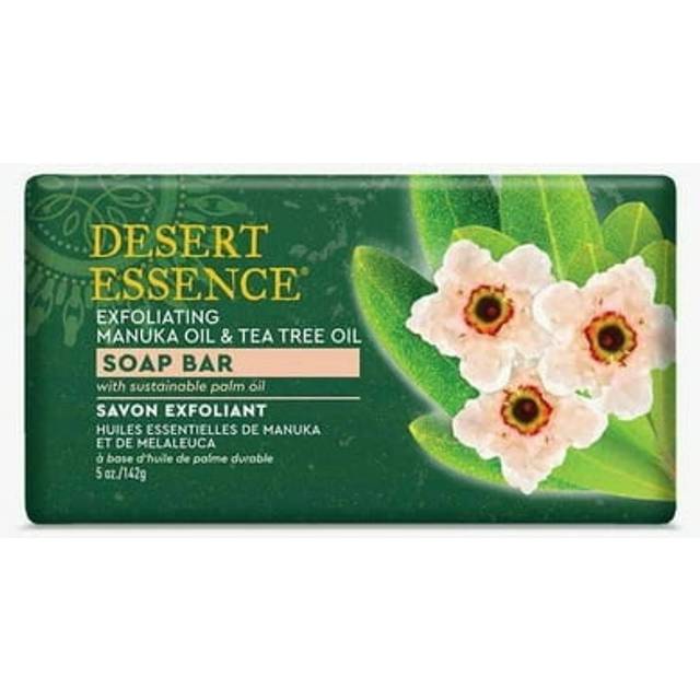 Desert Essence Manuka Oil & Tea Tree Oil Exfoliating Soap Bar 5 oz