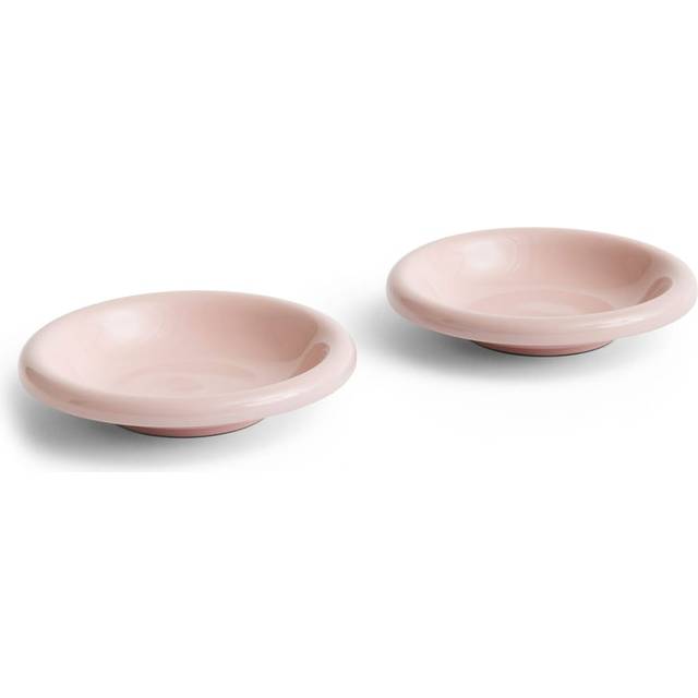 HAY - Barro Bowl Ø 20cm Set of 2 - rosa/glasiert/HxØ 4x20cm - pink (4.0 x 20.0 x 20.0 x &#8960;20.0cm)