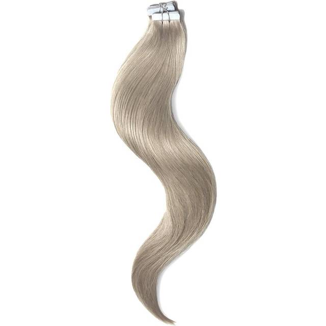 100g Tape In Hair Extensions - 100% Remy Human Hair In Shade Silver Sand #SS, 18" (100g)