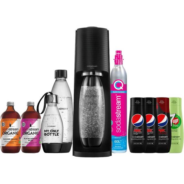 Sodastream Terra Sparkling Water Maker Bundle Pack - Black