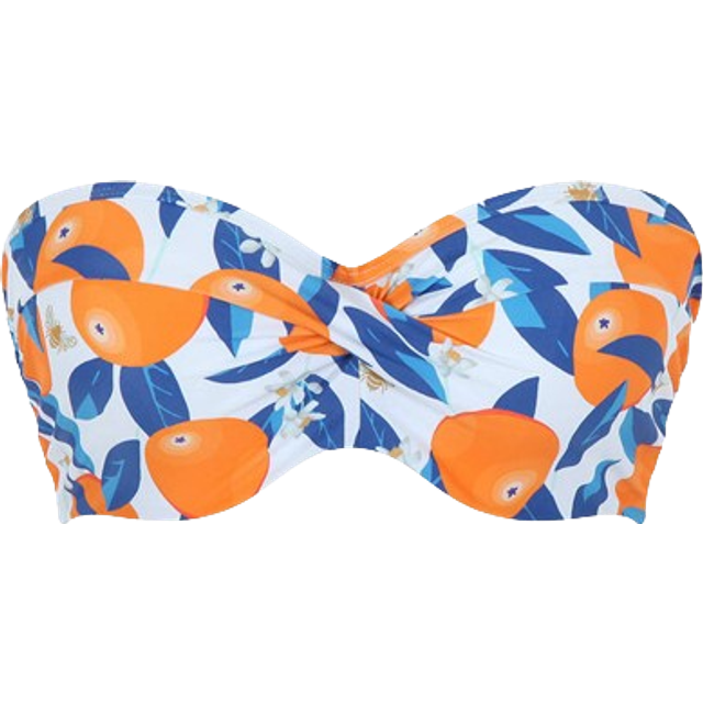 Panache Swim Sicily Ella Twist Bandeau Bikini Top - Multi Print