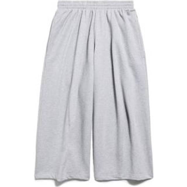 Balenciaga Short Baggy Sweatpants - Grey & Silver - Unisex - - Cotton