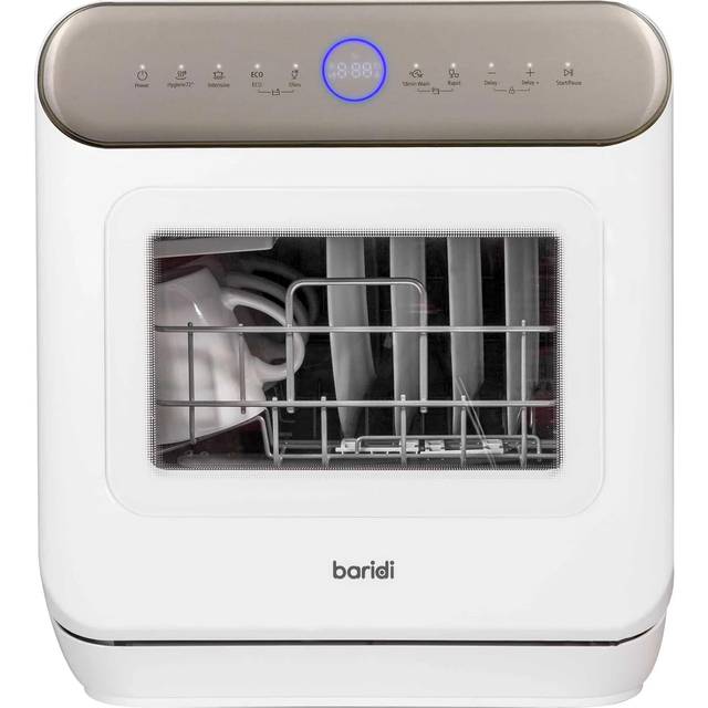 Dellonda Mini Portable Tabletop Dishwasher | 3 Place Settings with 7 Wash Functions DH72
