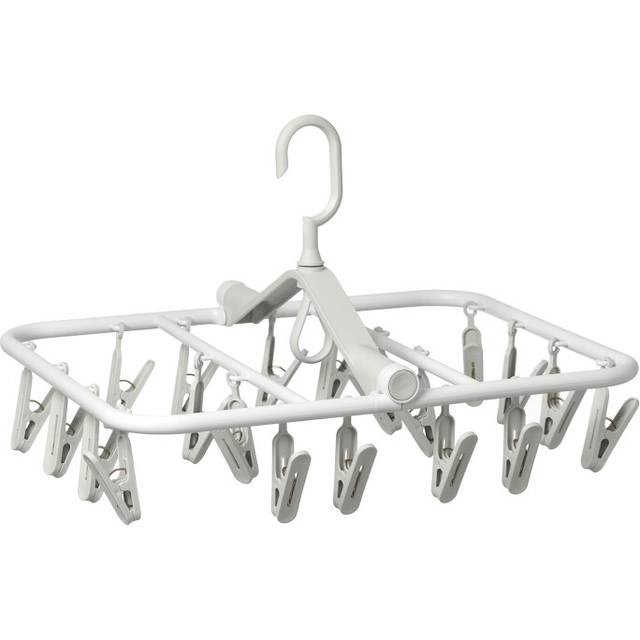 20 Pegs Folding Sock Dryer Laundry Washing Clothes Airer Drying Rack