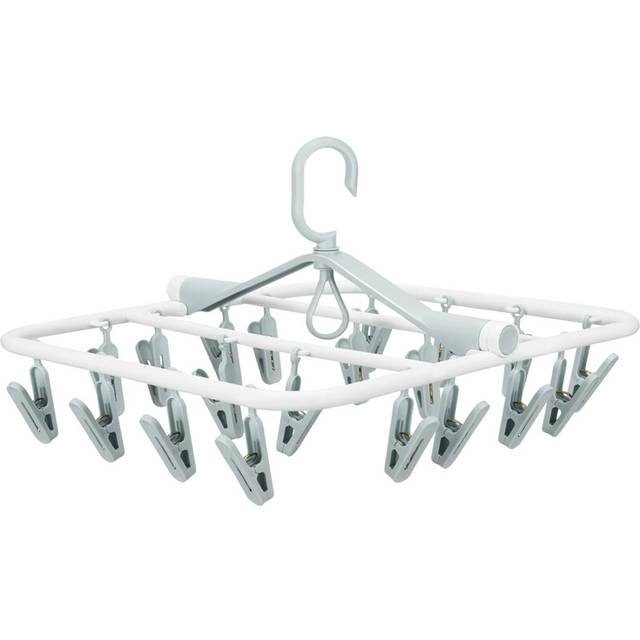 20 Pegs Folding Sock Dryer Laundry Washing Clothes Airer Drying Rack