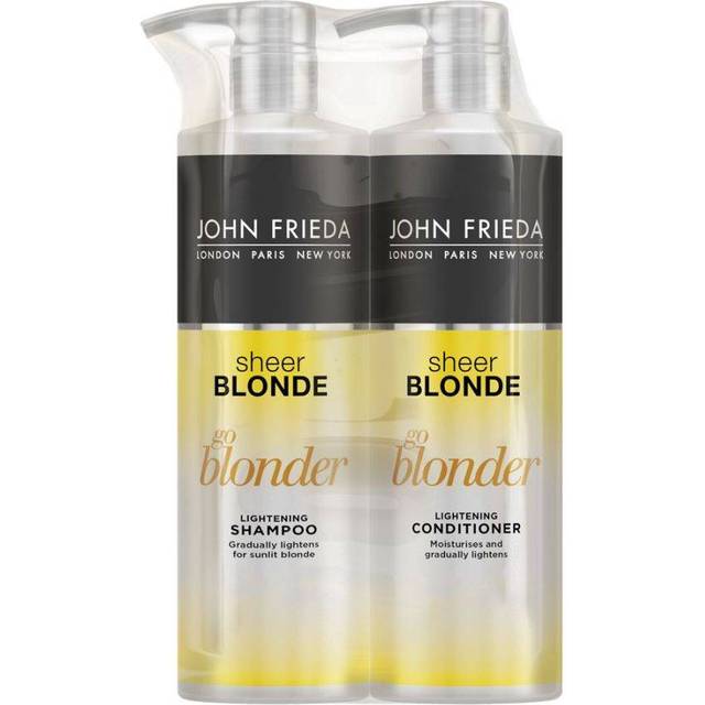 John Frieda Sheer Blonde Go Blonder Shampoo and Conditioner New Duo Pack - Go Blonder Shampoo & Conditioner - Yellow