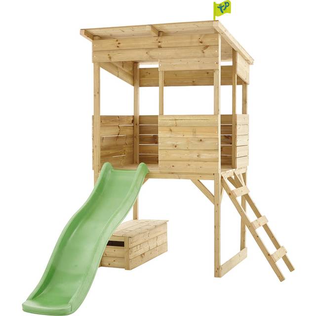 TP Treetops Wooden Tower Playhouse with Toy Box and Slide - FSC® certified