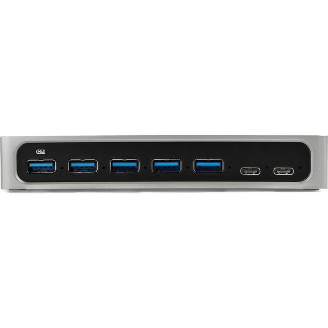 Startech 7 port usb-c hub with fast charge port - 5 x usb-a 2 x usb-c