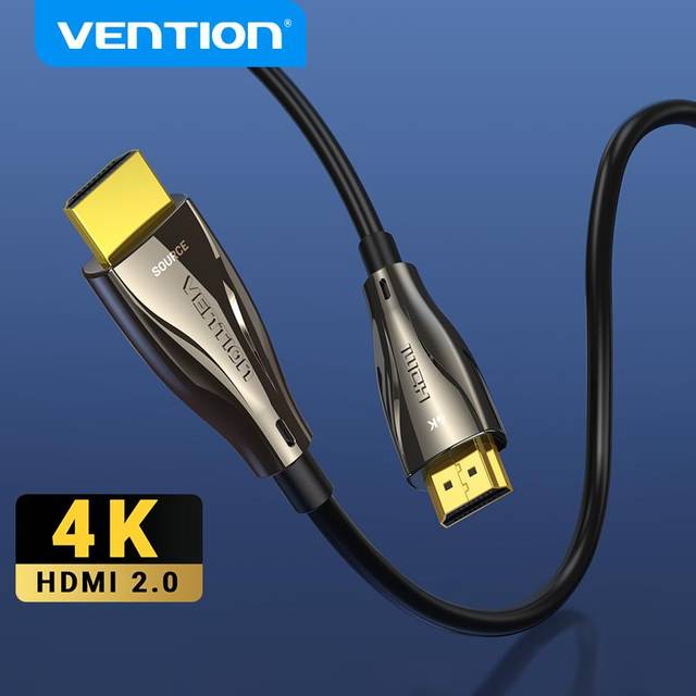 Vention Fiberoptisk HDMI-kabel 4K/60Hz HDMI-kabel för Xiaomi Mi Box PS5 100M HDMI Splitter HDR10 ARC HDCP2.2 3D 18Gbps HDMI 2.0