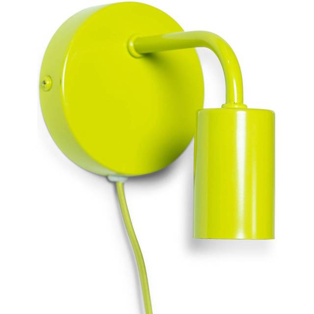 Valuelights - Jordy Plug in Colour Pop Lime Green Easy Fit Wall Light