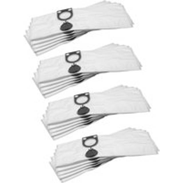 Vhbw - 20x Vacuum Cleaner Bag Replacement for Milwaukee 4932373621 for Vacuum Cleaner, Microfleece, 61 cm x 22 cm, White