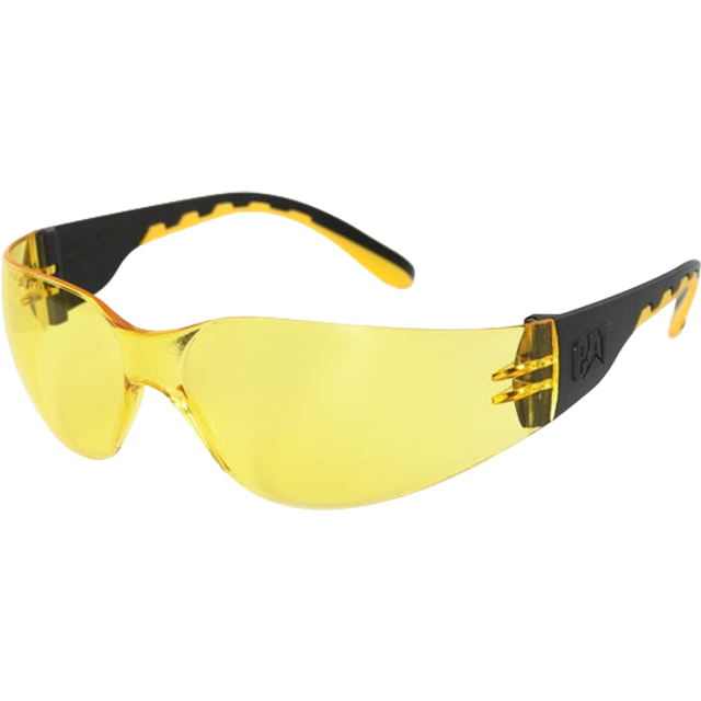 Caterpillar Track Protective Eyewear 14213 Yellow One Size Colour: Yel