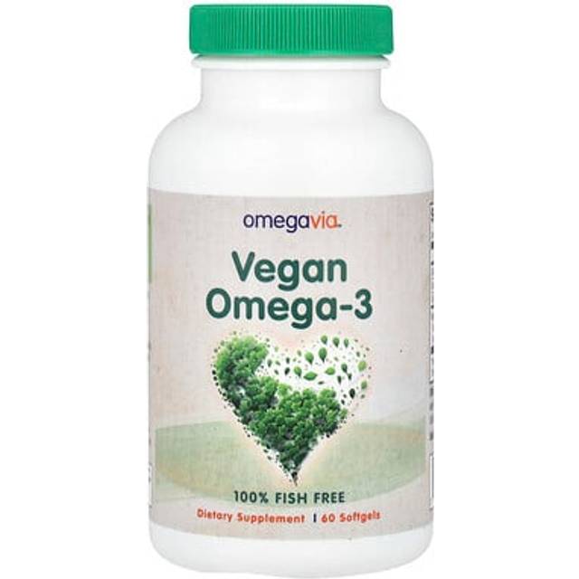 OmegaVia  Vegan Omega-3  60 Softgels