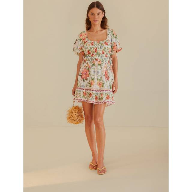 Farm Rio Bloom Garden Mini Dress