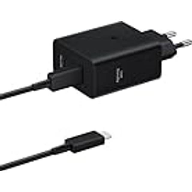 Samsung 50w Usb C Mains Charger With 5 Amp Type C Cable Black Eu Plug