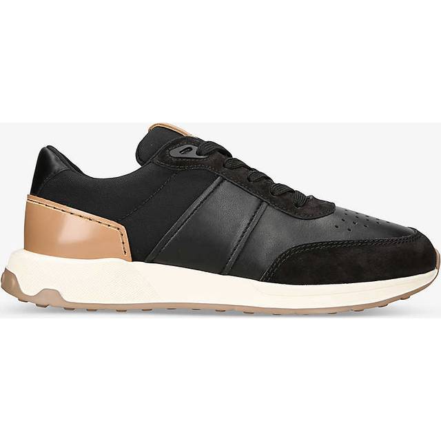 Tods Mens Black Luxury Leather and Woven Low-top Trainers Eur 44 / 10 Uk Men - BLACK
