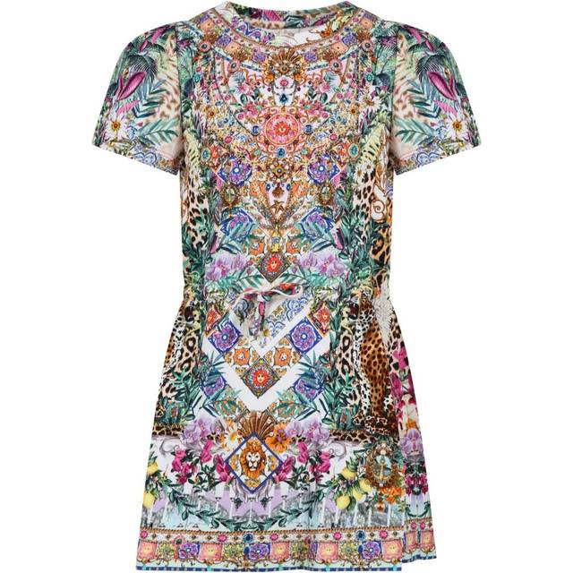 Jersey Tee Dress with Elasticated Waist Flowers of Neptune, 10