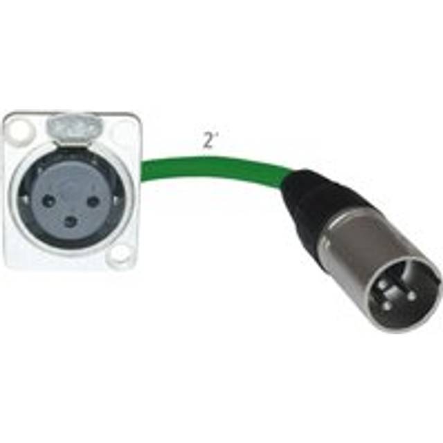 MCSPROAUDIO Floor Stage Box Panel Mount Pigtail Drop in No Solder (XLR