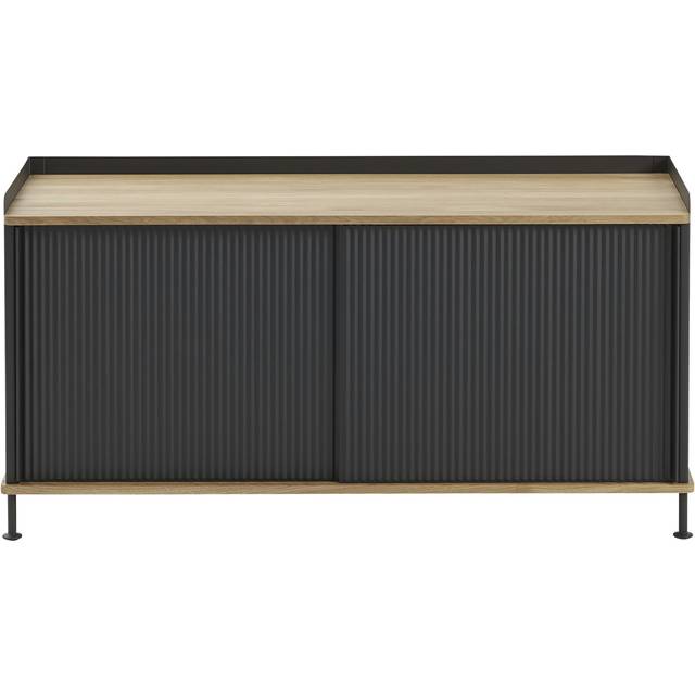 Enfold Sideboard 45x124 cm, Lacquered Oak / Anthracite