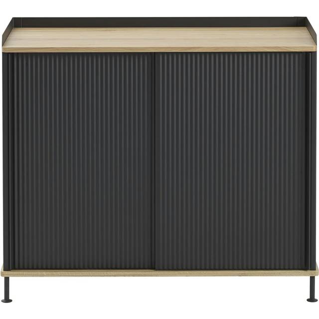 Enfold Sideboard 45x100 cm, Lacquered Oak / Anthracite