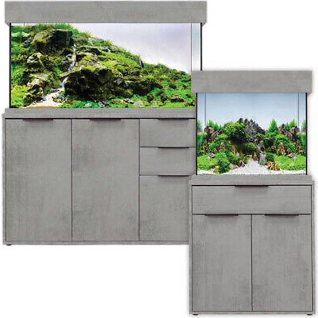 Aqua One OakStyle 110 - Cabinet Only - Industrial Concrete