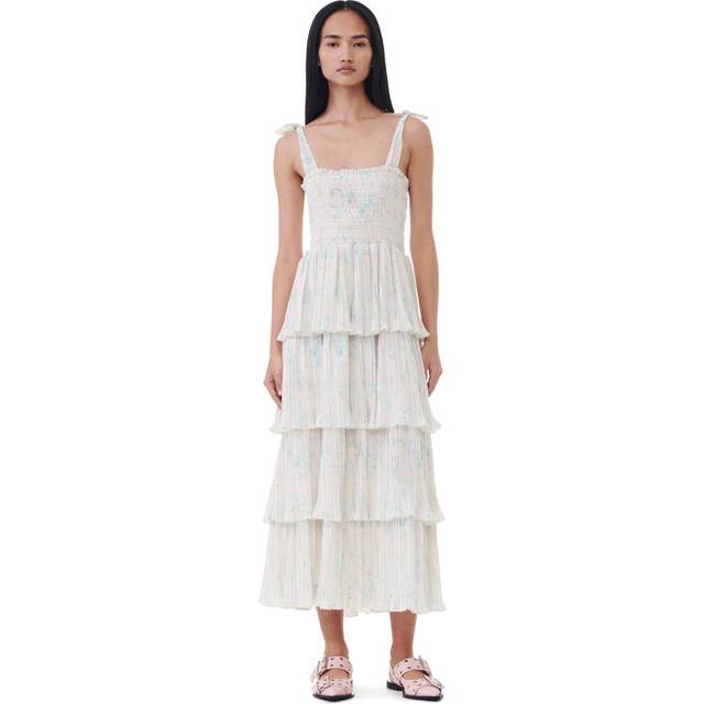 GANNI Georgette Midi Dress