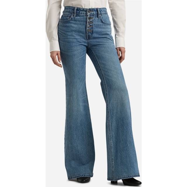 LAUREN RALPH LAUREN High-Rise Flare Jean |Blå |38