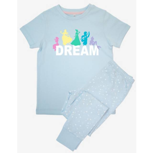 Disney - Kids Baby Princess Dream Stars Pyjamas - Light Blue - Age 4 Years