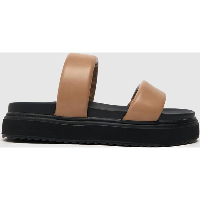 schuh True Padded Slide Sandals in Natural - Brown