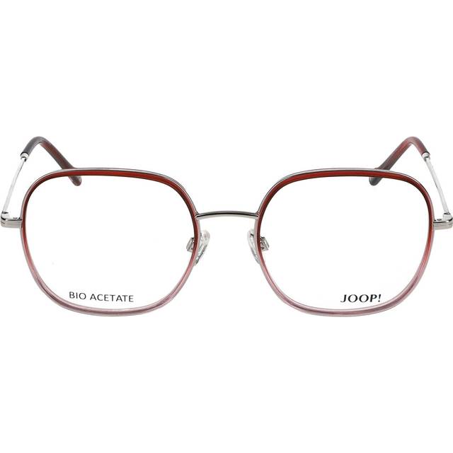 Joop! 3326 2102 Women&#39;s Eyeglasses Red Size 54 (Frame Only) - Blue Light Block Available - Silver (54)