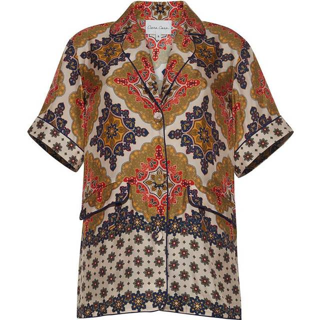 Cara Cara - Portofino Printed Satin-twill Shirt - Multi - x small