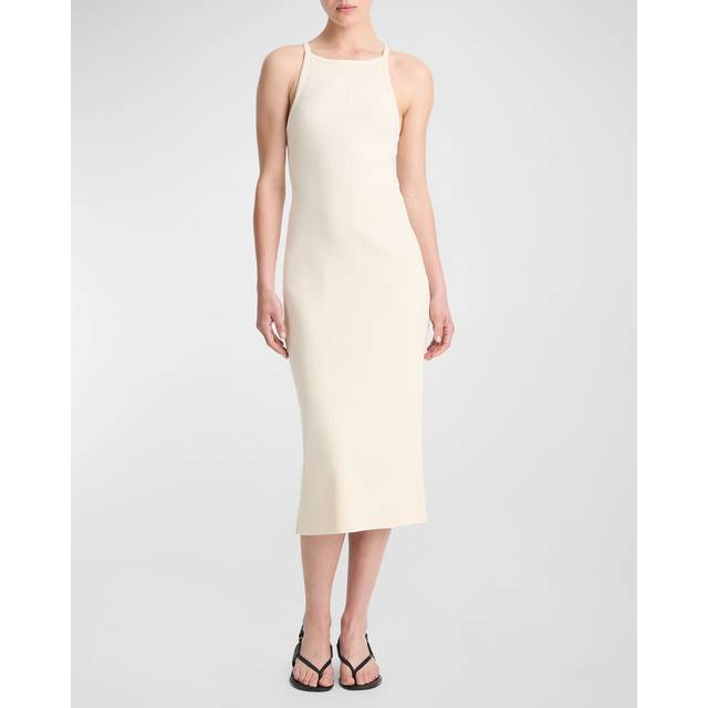 Vince Rib High Neck Tank Dress