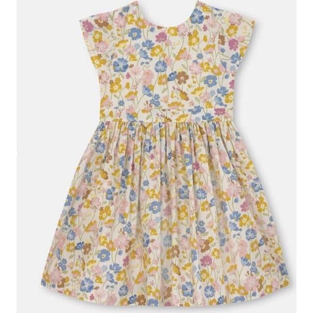Cath kidston summer dress old park meadow warm cream age 5 to 6 years