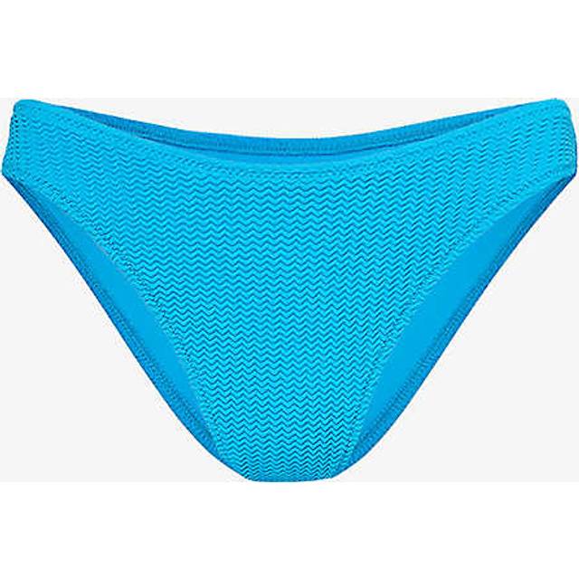 Seafolly Womens Turquoise Sea Dive Mid-rise Bikini Bottoms 12 - TURQUOISE
