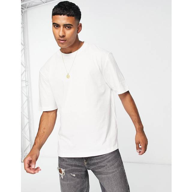 Mens River Island White Oversized T-Shirt - XXS