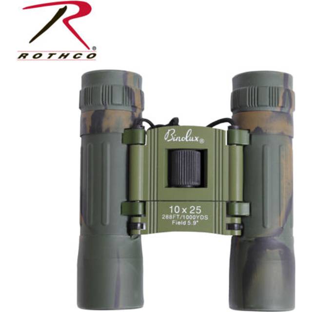 Woodland Camouflage 10 x 25MM Compact Binoculars