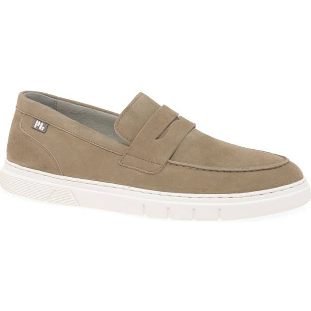 Pius Gabor Moritz Mens Penny Style Loafers Colour: Taupe Suede, Size: 12