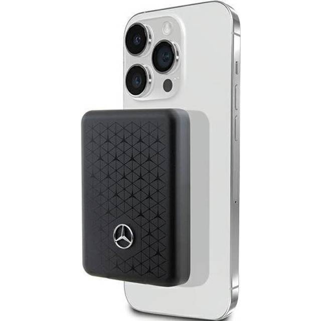Mercedes Powerbank Magsafe 5000mAh 15W Stars Pattern - Svart