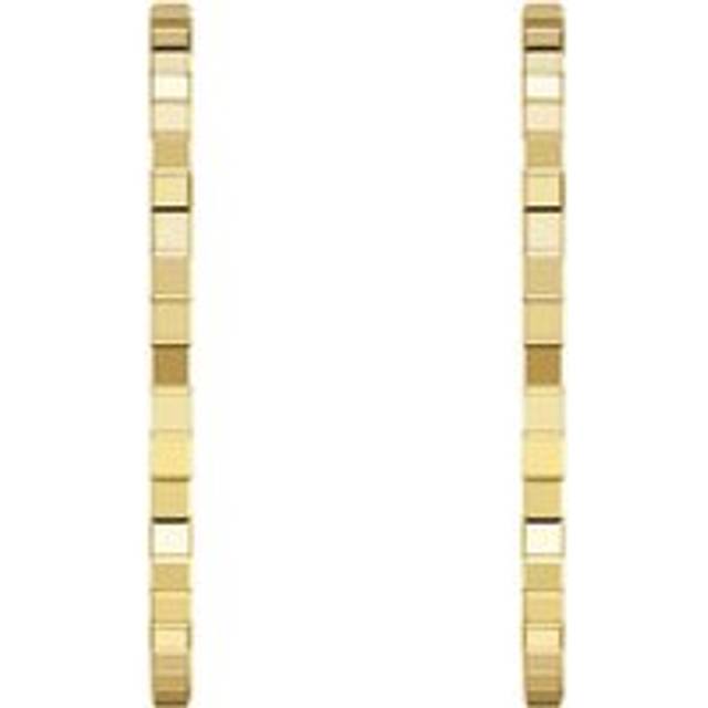 Chopard Ice Cube 18ct Yellow Gold Hoop Earrings