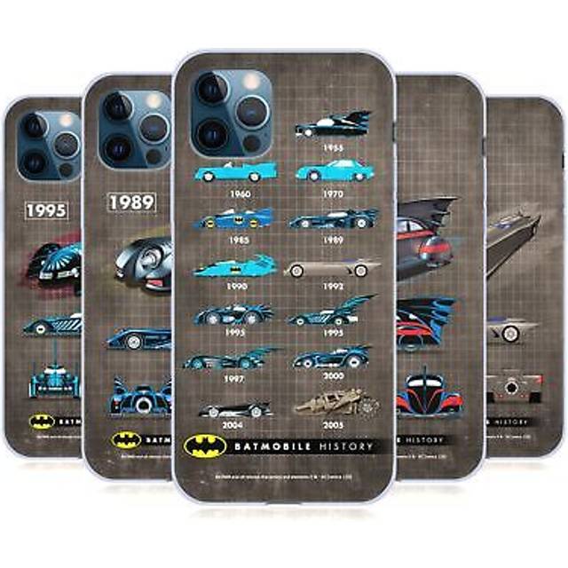 Official batman dc comics batmobile history gel case for apple iphone phones