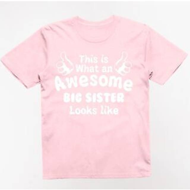 Kids this is what an awesome big sister looks like t-shirt older kids birthday